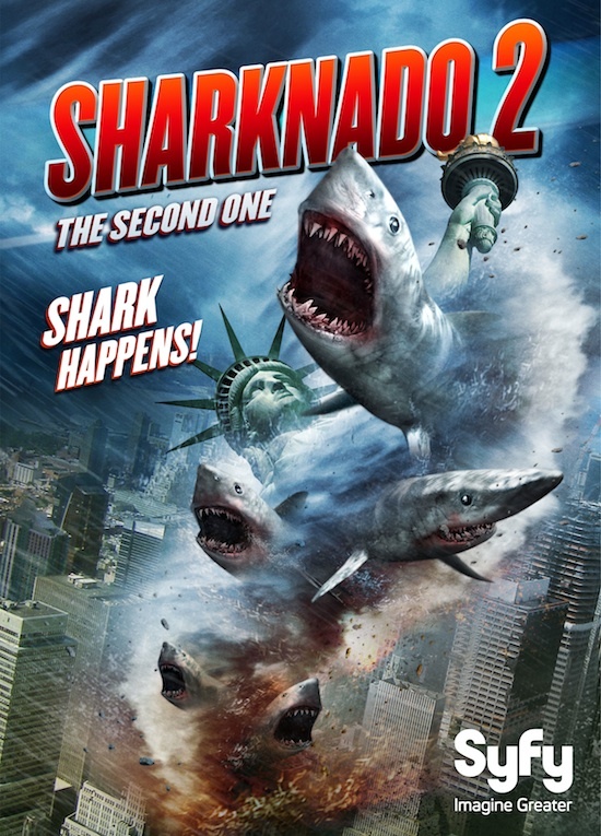 Sharknado 2: Sequência ganha primeiro cartaz