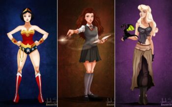 Designer transforma princesas da Disney em personagens da cultura pop