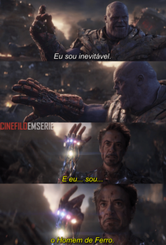 A cena icônica do estalar de dedos de Tony Stark A cena icônica do estalar de dedos de Tony Stark